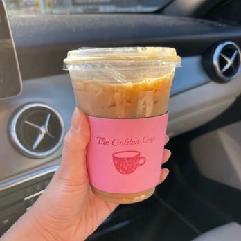The Golden Cup - Vanilla latte iced - Coffee & Tea Near Me - Nederland, Texas
