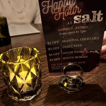 Salt - HH specials (M-F til 7p) - Bars Near Me - Arlington, Virginia Salt - HH specials (M-F til 7p) - Bars Near Me - Arlington, Virginia