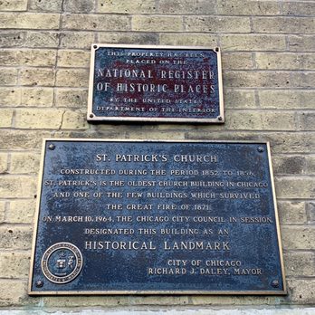 Old St. Patrick's Church - One of the few buildings that survived The Great Chicago Fire of 1871 - Churches Near Me - Chicago, Illinois