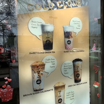 Kokee Tea - cold cloud menu - Desserts Near Me - Richmond, Virginia