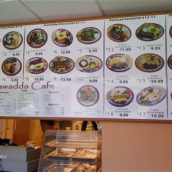 Mawadda Cafe - The menu (as of July 2010) - Middle Eastern Near Me - Seattle, Washington Mawadda Cafe - The menu (as of July 2010) - Middle Eastern Near Me - Seattle, Washington