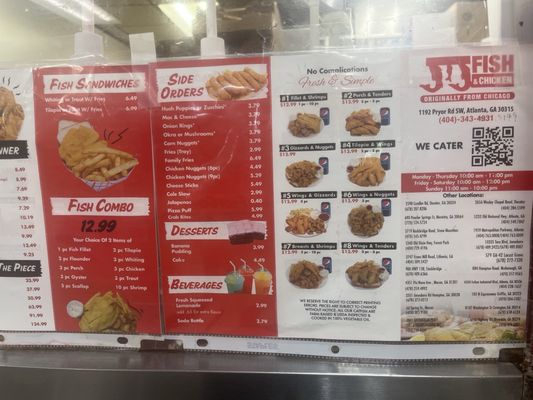 Menu photo 1 JJ Fish & Chicken Atlanta, GA Menu photo 1 JJ Fish & Chicken Atlanta, GA
