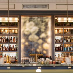 Clara's Table - Beautifully stocked bar. Photo credit to Stacy Elizabeth Photography.