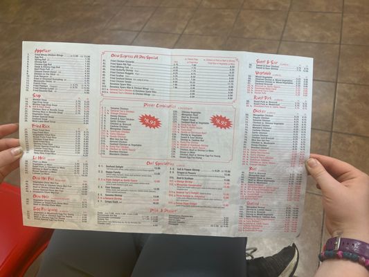 Menu photo 1 China Express Decatur, GA