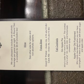 Aldrich Guest House - Cocktail hour menu. Great Pomona Mules. Accompanied with an awesome cheese plate. - Hotels Near Me - Galena, Illinois Aldrich Guest House - Cocktail hour menu. Great Pomona Mules. Accompanied with an awesome cheese plate. - Hotels Near Me - Galena, Illinois