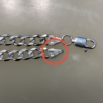 Walls Jewelers - Clasp on Cuban necklace is crooked. - Jewelry Near Me - Raleigh, North Carolina Walls Jewelers - Clasp on Cuban necklace is crooked. - Jewelry Near Me - Raleigh, North Carolina