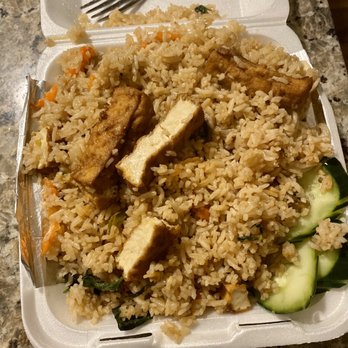 Peanut Sauce Thai Cuisine - Basil "fried" rice - with no actual vegetables and the consistency of white rice. - Thai Near Me - Tacoma, Washington