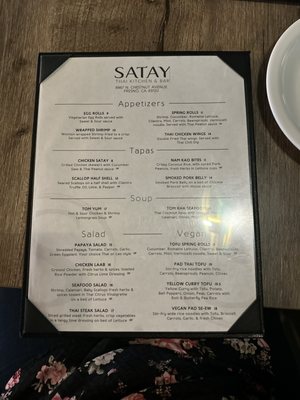 Menu photo 7 Satay Thai Kitchen & Bar Fresno, CA