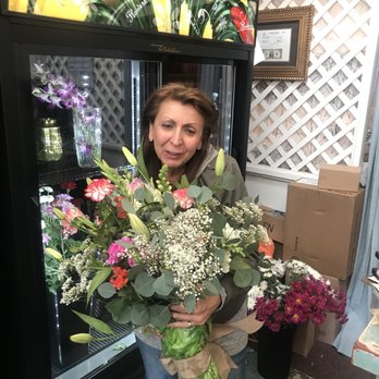 Goodland Florist - The owner with the bouquet she made us! lilies , hydrangeas , gladeolas and much more! - Florists Near Me - Goleta, California Goodland Florist - The owner with the bouquet she made us! lilies , hydrangeas , gladeolas and much more! - Florists Near Me - Goleta, California