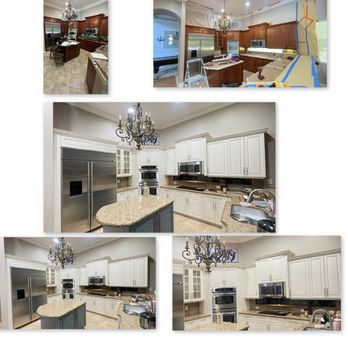 S & F All Refinishing - Before and after kitchen cabinets refinishing. - Cabinetry Near Me S & F All Refinishing - Before and after kitchen cabinets refinishing. - Cabinetry Near Me