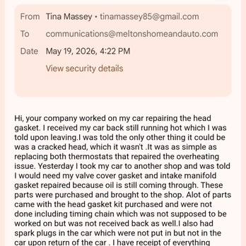 Melton's Home & Auto Supply - Email I'm still waiting to get a reply to - Tires Near Me - Clover, South Carolina Melton's Home & Auto Supply - Email I'm still waiting to get a reply to - Tires Near Me - Clover, South Carolina