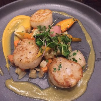 Harvest - Divers Scallops and roasted vegetables. - New American Near Me - Las Vegas, Nevada Harvest - Divers Scallops and roasted vegetables. - New American Near Me - Las Vegas, Nevada