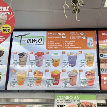 BMC Pho - T-Amo Drink Menu - Vietnamese Near Me - El Monte, California