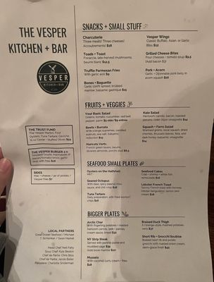 Menu photo 3 The Vesper Rochester, NY