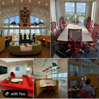 Cafe Innovation - a collage of photos of a meeting room - Shared Office Spaces Near Me - Huntsville, Alabama