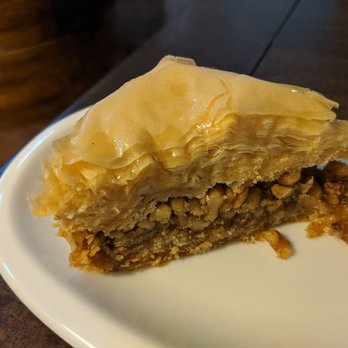 Astoria Pastry Shop - I love the paper-thin layers of phyllo dough in this baklava with chopped walnuts. - Bakeries Near Me - Royal Oak, Michigan