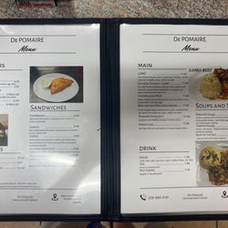 De Pomaire Restaurant - Menu