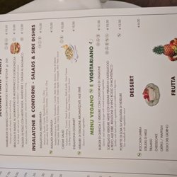 Monnalisa - Vegan and vegetarian options clearly labeled throughout menu