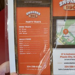 Smokems BBQ - Menu as of 3-15-23