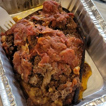 Pangea Global Kitchen - Eggplant w/ Lamb - Mediterranean Near Me - Grosse Pointe Woods, Michigan