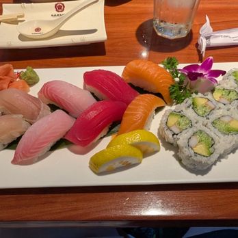 Sakura Sushi & Grill - Sushi Regular meal. 8 pieces of nigiri and a Cali roll. - Japanese Near Me - Battle Creek, Michigan Sakura Sushi & Grill - Sushi Regular meal. 8 pieces of nigiri and a Cali roll. - Japanese Near Me - Battle Creek, Michigan