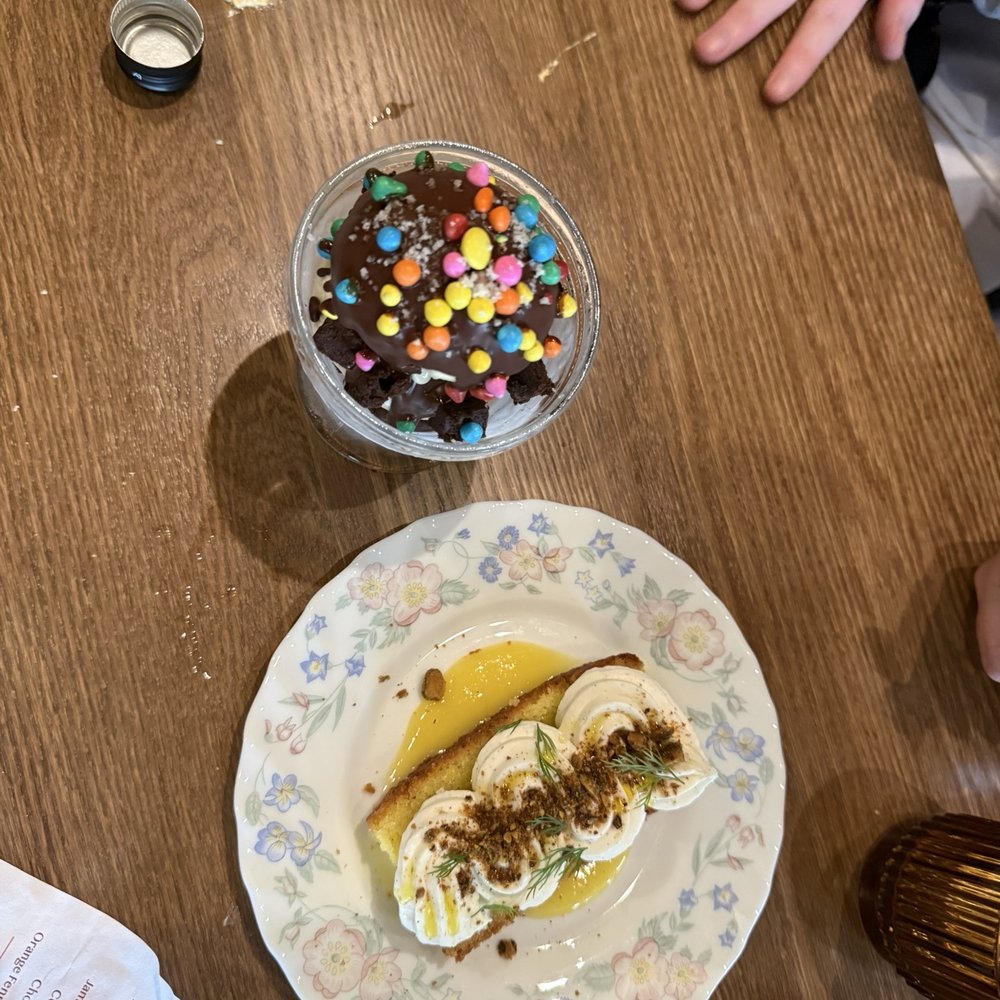 Kosmic Brownie Sundae and Olive Oil Cake