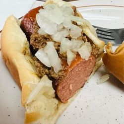 Jimmy's Quick Lunch - The five to a pound hotdogs are huge.