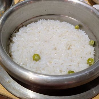 Seoul Tofu - White rice with peas - Korean Near Me - Queens, New York