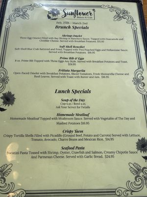 Menu photo 3 The Sunflower Bakery & Cafe Galveston, TX
