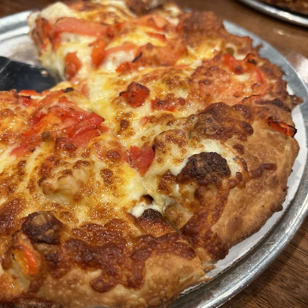 Spinach artichoke pizza