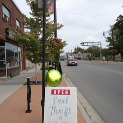 Port Thrift & Collectibles - View of main st west towards welland ship canal port colborne ontario canada