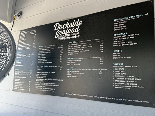 Menu photo 1 Dockside Seafood Restaurant Jacksonville Beach, FL Menu photo 1 Dockside Seafood Restaurant Jacksonville Beach, FL