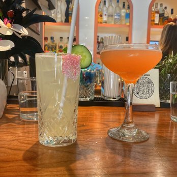 Twist - two cocktails sitting on a bar - Wine Bars Near Me - New York, New York Twist - two cocktails sitting on a bar - Wine Bars Near Me - New York, New York