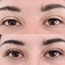Before & After: Lash Lift + Tint