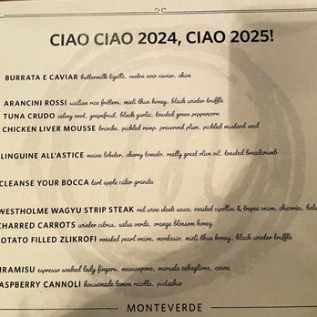 Monteverde - Tasting menu for NYE - Italian Near Me - Chicago, Illinois