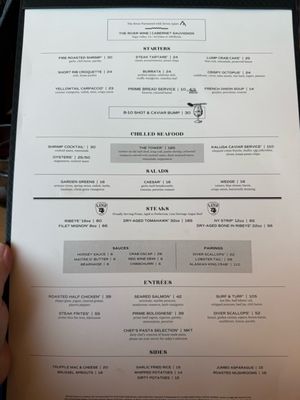 Menu photo 4 Prime, A Shula's Steak House Chandler, AZ