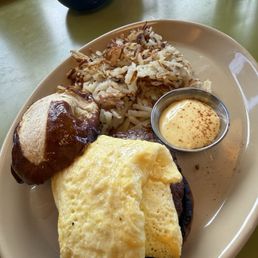 Sam I Am - Pretzel Egg Sandwich