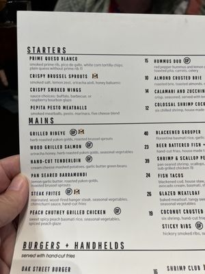 Menu photo 3 Oak and Main Roanoke, TX