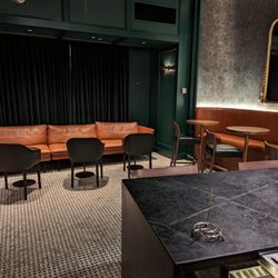 The Wells - What's right behind guests when they sit at the bar - I've seen many group(s) of guests lounging in this area