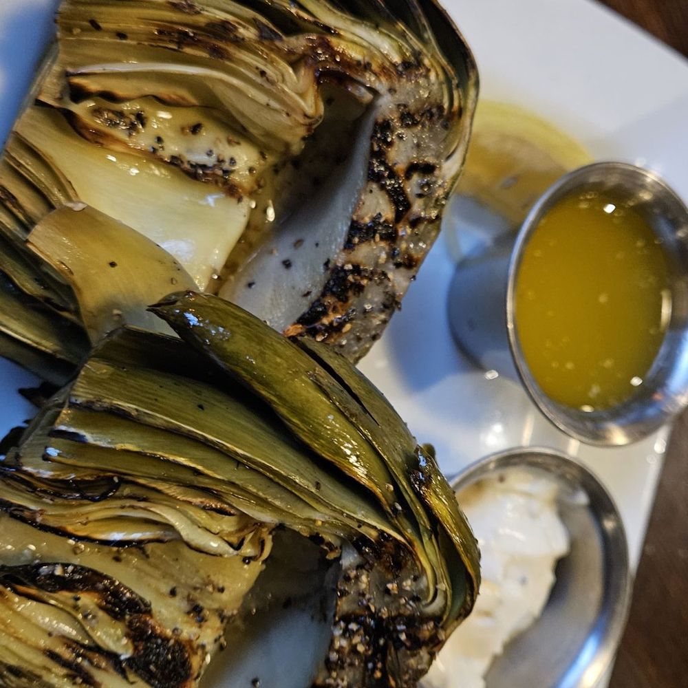 Pelican's Restaurant - Grilled artichokes - Seafood Near Me - Albuquerque, New Mexico Pelican's Restaurant - Grilled artichokes - Seafood Near Me - Albuquerque, New Mexico