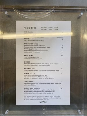 Menu photo 5 The Meteor Austin, TX