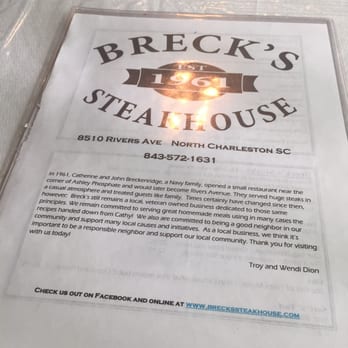 Breck's Steakhouse - Steakhouses Near Me - N Charleston, South Carolina Breck's Steakhouse - Steakhouses Near Me - N Charleston, South Carolina