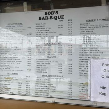 Bob's Bar-B-Que - Menu - Barbeque Near Me - Honolulu, Hawaii