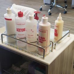 Very organized pedicure products