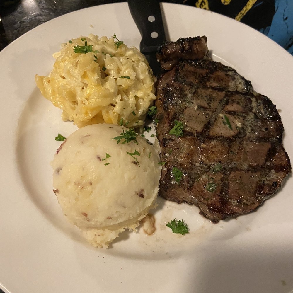 The Lighthouse - Ribeye, mashed potatoes, Mac n cheese. Good. - New American Near Me - Seneca, South Carolina The Lighthouse - Ribeye, mashed potatoes, Mac n cheese. Good. - New American Near Me - Seneca, South Carolina