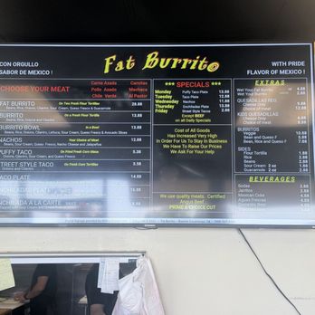 Fat Burrito - Mexican Near Me - Rancho Cucamonga, California