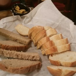 The bread comes with an amazing spread! The bread comes with an amazing spread!