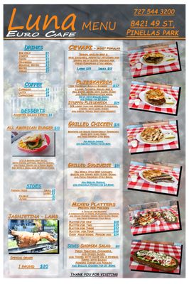 Menu photo 3 Luna Euro Grill & Cafe Pinellas, FL