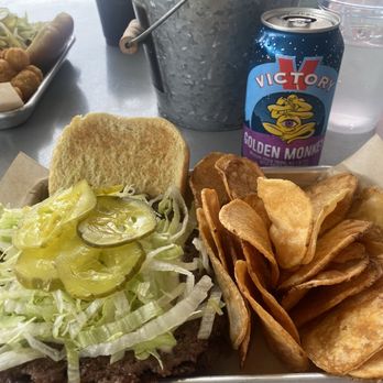 Burgers and Brews - Smash burger with home made chips - Waffles Near Me - Frederica, Delaware Burgers and Brews - Smash burger with home made chips - Waffles Near Me - Frederica, Delaware