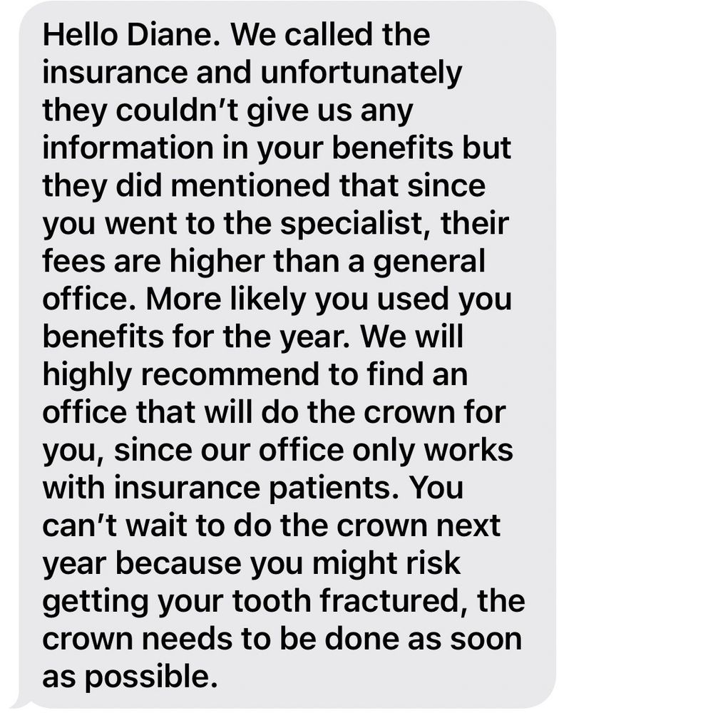 Florence Dental - A message from the office releasing me and not finishing the work they started - General Dentistry Near Me - Norwalk, California Florence Dental - A message from the office releasing me and not finishing the work they started - General Dentistry Near Me - Norwalk, California
